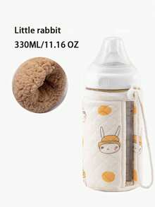 1pc Bottle Warmer Sleeve With Visible Milk Level Window, Anti-Colic, Fits 150ml/240ml/330ml Bottles, 5-Layer Insulation, Drawstring Closure, Suitable For Standard Wide Neck Bottles - Multicolor - View 11