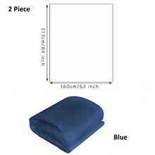 1 pieza/2 piezas Mosquitera de voile para exteriores, cortina de voile de poliéster para porche, pérgola, cabaña, decoración de boda, decoración de Halloween - Azul - Ver 13