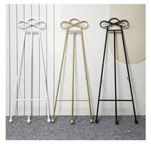 Folding Metal Easel Stand 145cm Tall Adjustable Art Easel For Display Painting Posters Wedding Signs - Un color - Ver 4