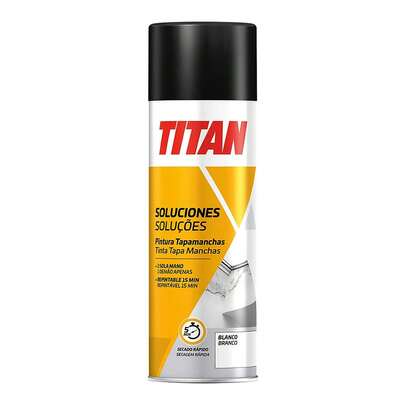 Titanlux Witte, matte, vlekbedekkende spuitverf, 500 ml