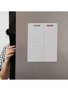 1Pc Dry Erase Magnetic Refrigerator Calendar, Fridge Accessories, Refrigerator Sticker, Memo Board, Monthly Planner, Weekly Schedule, Daily Agenda, Calendar, To-Do List,Home Decor Back To School Room Decor School Supplies - Multicolor - View 7