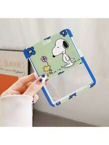 SNOOPY 1 件可爱卡通可伸缩卡夹、钥匙扣、工作证、饭卡、校园卡和公交卡保护套，横向风格 圣诞礼物、圣诞节、圣诞装饰 - 彩色 - 查看 4