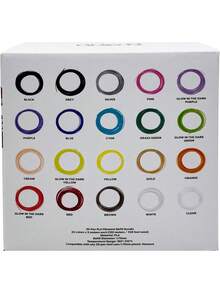 Bolígrafo de impresión 3D Baja temperatura, no quema,  y no tóxico Pincel artesanal para juguetes Incluye filamento PLA multicolor Imprescindible para regalar - Multicolor - Ver 6