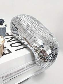 1 قطعة كرة ديسكو بأسلوب بوهيمي - مكسر ضوء ملون للكريسماس والأعراس وعيد الحب وغيرها - ديكور زجاجي معلق