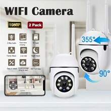 Cámara de inalámbrica WiFi 1080P, alimentada por USB para interiores/exteriores, visión nocturna a color 24/7, detección de movimiento y alerta de presencia humana, audio bidireccional, rotación PTZ, WiFi 2.4G, fácil instalación, diseño compacto, lente de alta calidad, rendimiento confiable, ideal para pequeños negocios, monitoreo discreto, propietarios de mascotas