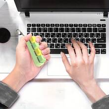 1pc Keyboard Key Cap Stress Relief Toy & Keychain - Finger Press Decompression Accessory, Suitable For Bags And Backpacks - Multicolor - View 4