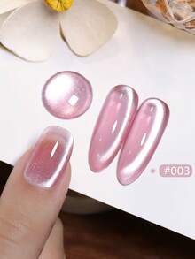 10ml Autumn Winter Nails New Ultra-Bright High Magnetic Powder Retro Ice Transparent Pink Blue Brown Red Glass Bead Cat Eye Gel Nail Polish Moonlight Porcelain White Cat Eye Phototherapy Nail Art Whitening Popular Gel For Nail Salon Home Diy Nail Supplies