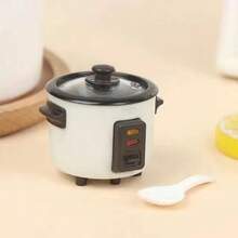 1 件微型电饭煲模型、娃娃屋迷你厨房食物玩具、1:12 过家家电饭煲（带勺子）、针线活、旅行玩具、课堂减压玩具、迷你玩意儿、洗澡玩具、圣诞文具、减压球、生日/圣诞节/万圣节礼物、完美礼物 - 彩色 - 查看 6