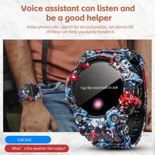 LOKMAT Reloj inteligente LOKMAT ATTACK GT multifunción con llamada Bluetooth, monitoreo de frecuencia cardíaca, oxígeno en sangre, sueño y salud, para deportes al aire libre, resistente al agua, con notificaciones, para adultos, niños y adolescentes