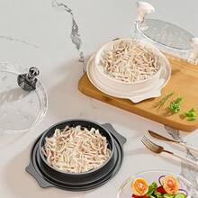 1 pieza, Herramienta para desmenuzar pollo de cocina, Picador de carne visible con tapa transparente y cepillo de limpieza con tira antideslizante, Apto para carne de res y pollo, Diseño retorcido, Fácil de usar, Apto para pequeños utensilios de cocina, Desmenuzador de carne | Agarre cómodo | Estructura de plástico - Multicolor - Ver 3