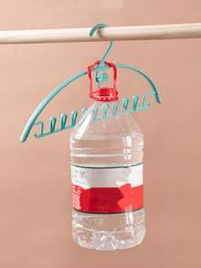 1 قطعة شماعات ملابس متعددة الوظائف - تصميم خالي من التجاعيد ومانع للانزلاق، ذو غرض مزدوج كشماعات للملابس الداخلية وتخزين وتجفيف الجوارب مع مشبك للجوارب، رف تخزين ملابس عملي للمتاجر والاستخدام المنزلي