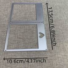 1 件套用于剪贴簿和手工创作的必备模具套装 | 框架形状 - 銀色 - 查看 7