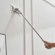 Automatic Hands-Free Floor Cleaning System, One-Button Cloth Replacement - Made Of Heavy-Duty ABS Material, Robot-Like Design, Can Be Wall-Mounted/Cabinet-Mounted, Saves Space, Compatible With Standard Cleaning Cloths, Ideal For Home And Commercial Use (Kitchens, Bathrooms, Windows). - trắng - Xem 5