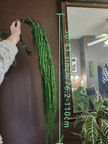 1/2/3/4/5 Sticks Hanging Amaranthus,Hanging Amaranthus Bunch,Hanging Wall Decor,Arch Flower Decor,Dry Flowers Arrangement,Wedding Decor - Dark Green - View 2