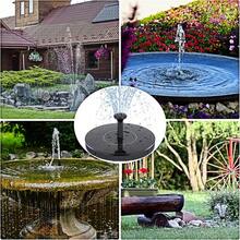 Solar Fountain Water Pump For Bird Bath, New Upgraded Mini Solar Powered Fountain Pump 1W/1.5W Free Standing Solar Panel Kit Water Fountain For Garden, Pond, Pool, And Outdoor - màu đen - Xem 8