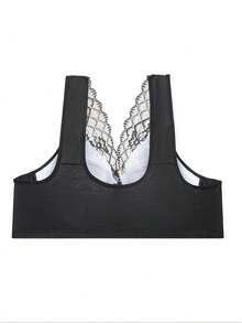 3pcs Front Closure Soft Camisole Bras For Mature Women, Wire-Free Plus Size Comfortable Lingerie,Autumn And Winter Styles,Spring And Summer Clothing - 彩色 - 查看 3