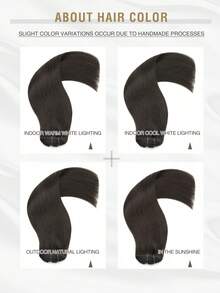 VADES 7 Pcs Clip In Hair Extensions Straight Texture 01Jet Black 04Brown 613 P18A-613Piano Color 12inch 14inch 16inch 18inch 20inch 22inch Real Remy Clip In Human Hair Extensions Clip In Human Hair Clips Hair Extensions Ponytail Extension Perfect for Ladies' Halloween Costumes and Makeup Women Adds Volume Fashion Women Easy To Apply Hair Extensions Women High Quality Natural Look for Hair Adds Volume and Length - 01Tiefschwarz - Übersicht 9
