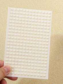 3 Peças/1 Peça de Diferentes Tamanhos de Adesivo de Pérola e Strass, Adesivo de Cristal Acrílico e Gema, Remendo Decorativo Autoadesivo para Penteados, Maquiagem de Olhos, Artesanato, Decoração de Pérolas, Remendo Decorativo Autoadesivo, Decoração de Feriados