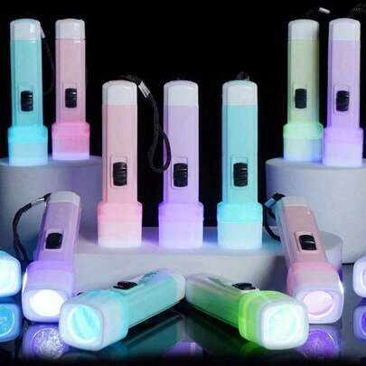 12/6/1pc LED Mini Flashlight, Suitable As Christmas Gift, New Year Gift, Birthday Party Gift, Wedding Party Gift, Christmas Carnival Party Decor, Mother's Day Decor, Gift For Mom