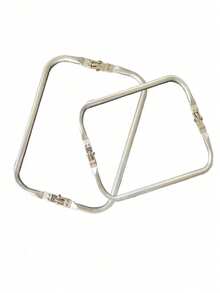 4 Colors DIY Bag Handles, Including Semi-Circle, Flat, And Resin Handles, Suitable For DIY Beach Bags, Decorative Wallets And Handbags, Also Applicable For Crochet And Woven Crafts. These Detachable Handles Are Sturdy, Durable, Lightweight And Easy To Install, Ideal For DIY Bag Projects. - Multicolor - View 5