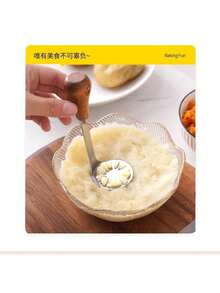 日式土豆泥打浆机不锈钢压制鸡蛋粉碎捣碎工具家用 - 彩色 - 查看 7