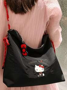 Sanrio 2025新款 大容量手提包女可爱卡通刺绣单肩包通勤上班钱包