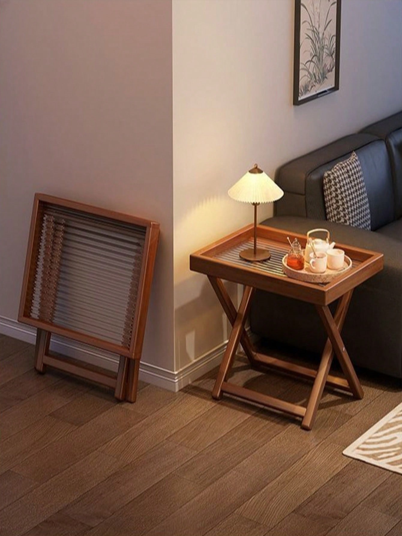 طاولة جانبية قابلة للطي