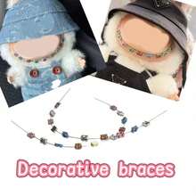 17cm Adjustable Colorful Steel Braces Decorative Teeth Accessories, DIY Costume For Labubu Dolls