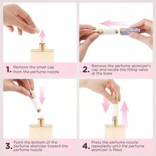 Travel Perfume Bottle Refillable, Perfume Atomizer Leak - Proof Portable 5ML Empty Atomizer Sprayer Bottle Traveling And Outgoing Pink - Leather Style, 5ML - 紫色+5ML - 查看 7