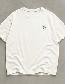 Men's Premium Cotton T-Shirt Academia Hope Larga Moda - 白色 - 查看 3
