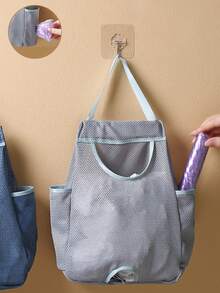 1 Stück Müllbeutel Aufbewahrungstasche, Plastiktüten Wandhängetasche, Mesh Aufbewahrungstasche, Plastiktüten Regal Spender, Küchenutensilien. Wandmontierbare abnehmbare Sortierungstasche. - Verschiedenfarbig - Übersicht 7