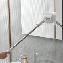 Automatic Hands-Free Floor Cleaning System, One-Button Cloth Replacement - Made Of Heavy-Duty ABS Material, Robot-Like Design, Can Be Wall-Mounted/Cabinet-Mounted, Saves Space, Compatible With Standard Cleaning Cloths, Ideal For Home And Commercial Use (Kitchens, Bathrooms, Windows). - trắng - Xem 9