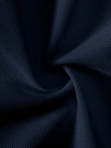 Chemise polo à manches longues classique et simple pour pré-adolescent, bleu marine, convient pour le casual, les vacances, le layering avec différentes vestes