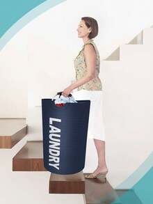 1个90升可折叠洗衣篮，衣物收纳篮，脏衣篮，洗衣篮，浴室脏衣收纳篮，新款洗衣篮，可折叠弹出式网篮，带提手脏衣篮，洗衣篮，洗衣篮，浴室收纳篮，篮子，收纳篮，可折叠洗衣篮