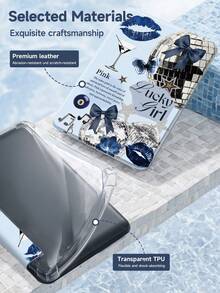 Ayotu This IPad Case With A Star-Shaped Bow Pattern Is Compatible With IPad 10.2 Inch (2021/2020, 9th/8th Generation), Galaxy Tab A8 10.5 Inch (2022), And Kindle Paperwhite 12th Generation (2024). It Has A Pen Slot And Supports Auto Sleep/Wake Function, A Fashionable Protective Case. - Multicolor - View 10