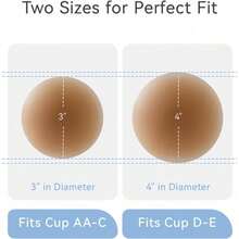 1 Pairs Nipple Covers Nipple Covers For Women Cakes Bra Sticky Adhesive Silicone Nipple Pasties With Travel Box - 摩卡皮膚 - 查看 8