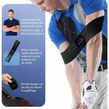 Swing Training Aid - Muscle Connection Swing Corrector Golfers, Arm Elbow Posture Trainer RightLeft Handed Beginners, Trainer Arm Band IndoorOutdoor Club Practice - 藍色 - 查看 5