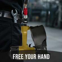 Wangsucc Pneumatic Tool Rafter Hook Hanger With 1/4&#39;&#39; Swivel Air Fittings And 3/8&#39;&#39; And Brass Bushing, Heavy Duty Pneumatic L-Shaped Raffer Hook 1 Pieces