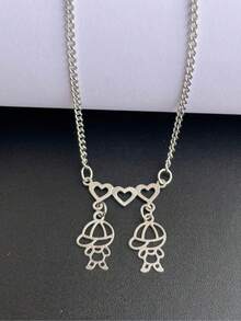 Women Pendant Necklaces - 2 Children Boys - View 1