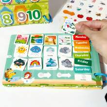Reusable DIY Busy Book | Weather Theme Activity Toy, Numeral & Letter Learning, Cognitive & Logic Development, Flashcards - Multicolor - View 10