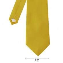 New Hot ! Solid Color Plain Classic Necktie Men's Tie,ZXCFTE - 47-芥末 - 查看 3