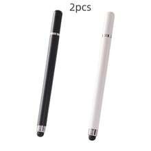 1/2pcs Dual-Tip Capacitive Touch Stylus Pen, Suitable For Smartphones, Tablets, For Writing And Drawing, Office Desk, Computer, Laptop Accessories - Multicolor - View 3