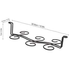 Estantes para Vino montados en la Pared Colgante de Hierro 6 Botellas Estante para Copa de Vino Soporte de Vidrio Organizador de Estante de exhibición,22352279 - Multicolor - Ver 2