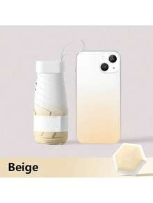 Mini Folding Umbrella, Waterproof Portable Travel Umbrella, Women's Sun Protection UV Blocking Umbrella, Dual Use Sunshade And Rainproof, 5-Fold Ultra-Light Compact, Mini Travel Umbrella, Windproof Sun Protection, 99% UV Protection, Unisex - Multicolor - View 11