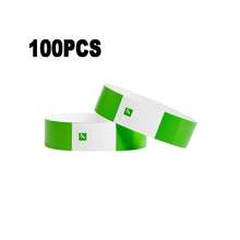 100/1000 szt. Wodoodporne papierowe opaski na nadgarstek, kolorowe opaski na nadgarstek, kolorowa bransoletka na wydarzenie sportowe, imprezę, pasek na nadgarstek do zawodów, kolorowa opaska na ramię, opaski na nadgarstek do aktywności, imprezy, koncertu, festiwalu muzycznego i targów, sportu klubowego, święta, 1 szt.