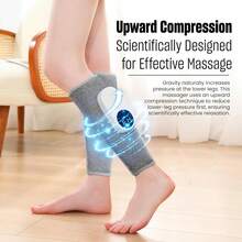 1 Pc Leg Massager, Calf Circulation Massager, 3 Intensities And 3 Modes, Easy To Use, Suitable For Relaxing Feet, Calves, Thighs And Knees. Valentine's Day, Christmas, Mother's Day And Father's Day Gifts. (Light Grey - Light Grey - View 8