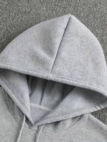Sudadera capucha cuello redondo hombre estampado Anti Social Club Sad Boyz,bolsillo canguro,manga larga,suelta casual.Ideal regalo(frente y espalda).Modelo ligero primavera-otoño,elig - Gris Oscuro - Ver 3