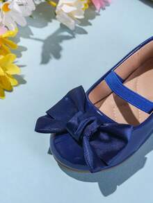 1 Pair Cute Floral Casual Comfortable Flat Shoes For Girls, Versatile For All Seasons - Royal Blue - View 6
