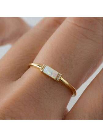 1pc Classic Minimalist Stackable Ring, Suitable For Daily Wear Or As A Gift For Loved Ones