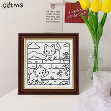 1pc Comfortable Cat Themed Coloring Book, 24 Pages Upgraded Thick Paper, Pearl Paper Cover, 120g Thick Inner Pages, Single-Sided Coloring, DIY Children's Drawing Book, Rich And Exquisite Content, Perfect Gift For Friends And Family On Birthdays, Father's Day, Mother's Day And Other Holiday Parties.